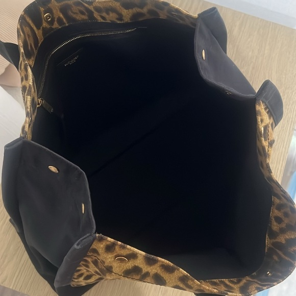 Saint Laurent Canvas Rive Gauche Leopard - Picture 6 of 10